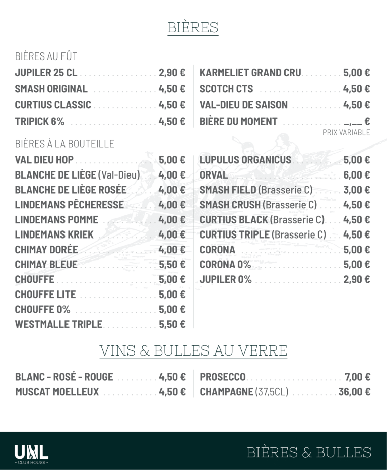 bières